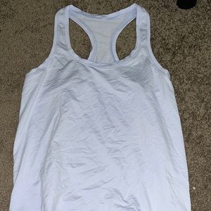Lululemon swiftly tank lilac striped size 8